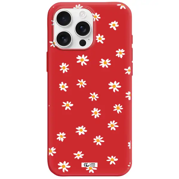 A White Background With Orange Dots Apple Iphone 16 Pro Max Silicone Stone Case