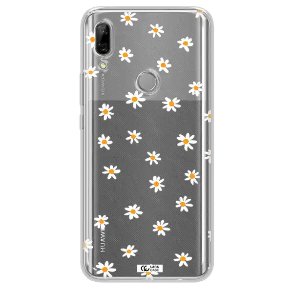 a white background with orange dots Huawei P Smart Z Clear TPU Case