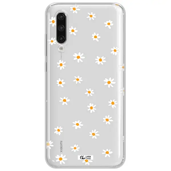 A White Background With Orange Dots Xiaomi Mi 9 Lite Clear Tpu Case