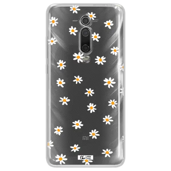 a white background with orange dots Xiaomi Mi 9T Clear TPU Case
