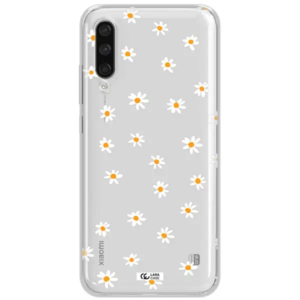 A White Background With Orange Dots Xiaomi Mi A3 Clear Tpu Case