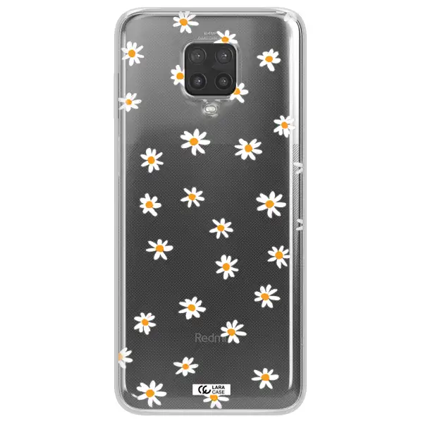 a white background with orange dots Xiaomi Note 9 Pro Clear TPU Case