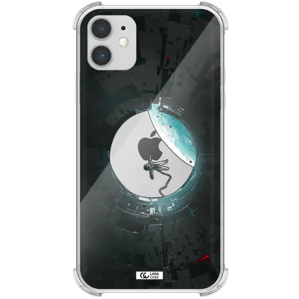 a astronaut in a space station Apple iPhone 11 Clear PC Case