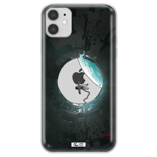 a astronaut in a space station Apple iPhone 11 Clear TPU Case