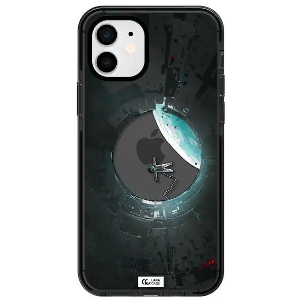 a astronaut in a space station Apple iPhone 11 impact Smoke Black Case