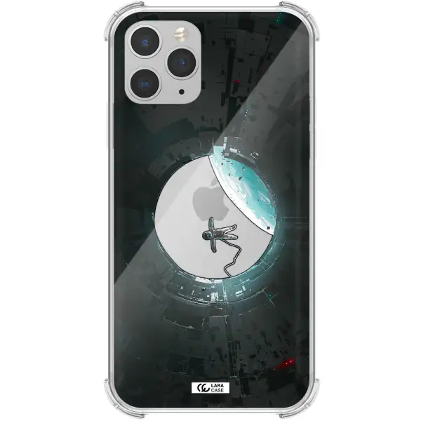 a astronaut in a space station Apple iPhone 11 pro Clear PC Case