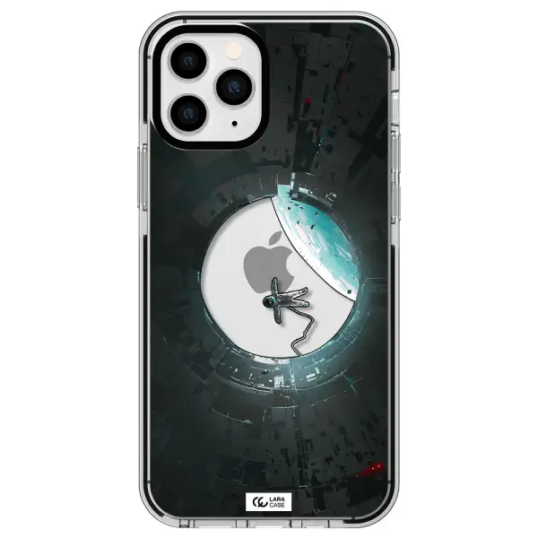 a astronaut in a space station Apple iPhone 11 pro impact black border Case