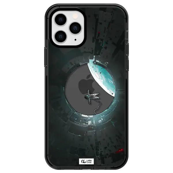 a astronaut in a space station Apple iPhone 11 pro impact Smoke Black Case