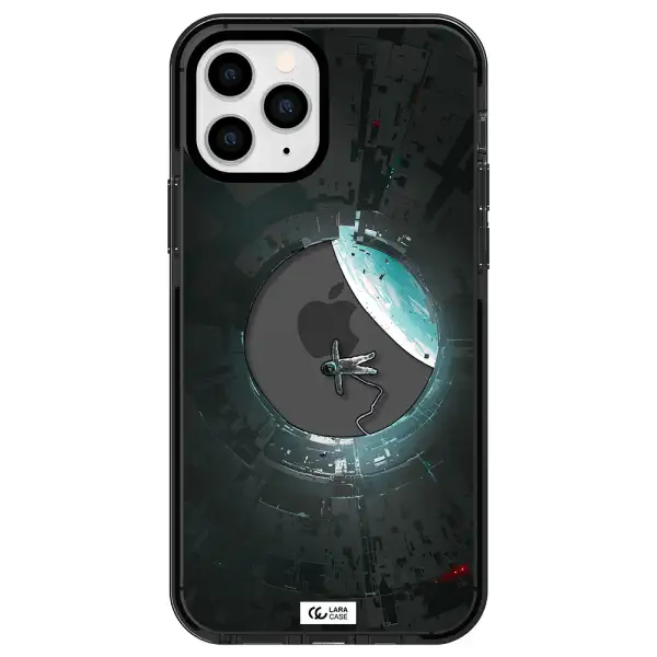 a astronaut in a space station Apple iPhone 11 pro max impact Smoke Black Case