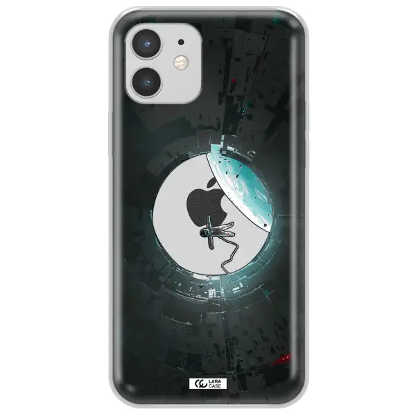 a astronaut in a space station Apple iPhone 12 mini Clear TPU Case