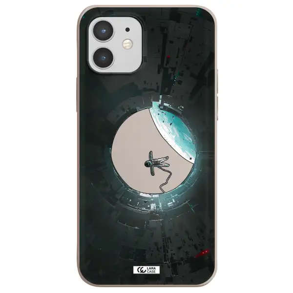 a astronaut in a space station Apple iPhone 12 mini Silicone Stone Case