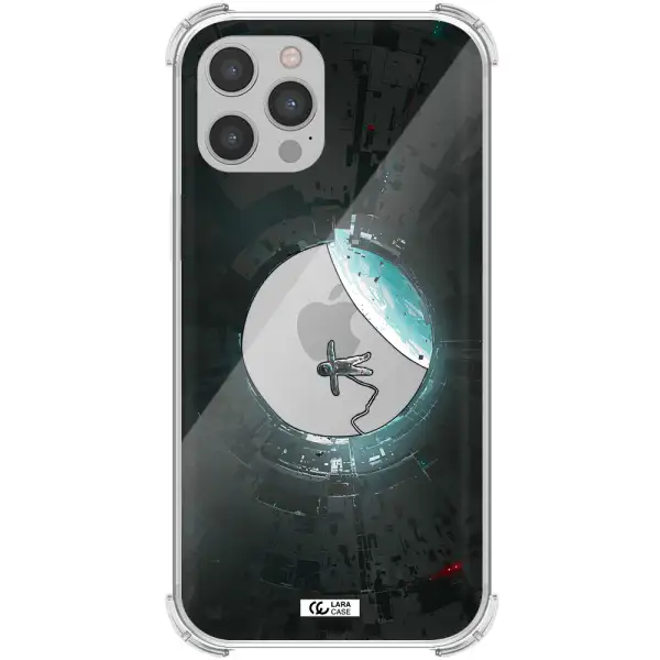a astronaut in a space station Apple iPhone 12 pro Clear PC Case