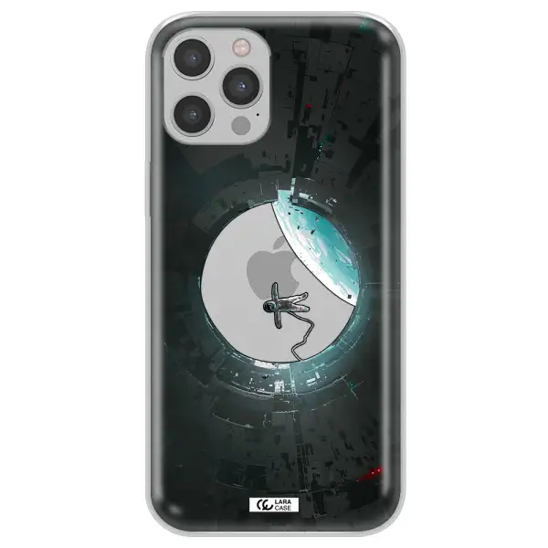 a astronaut in a space station Apple iPhone 12 pro Clear TPU Case