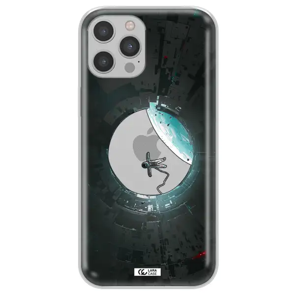 a astronaut in a space station Apple iPhone 12 pro max Clear TPU Case