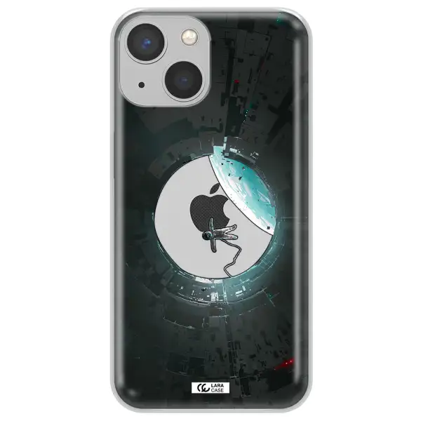 a astronaut in a space station Apple iPhone 13 Clear TPU Case