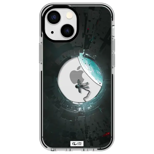 a astronaut in a space station Apple iPhone 13 mini impact black border Case