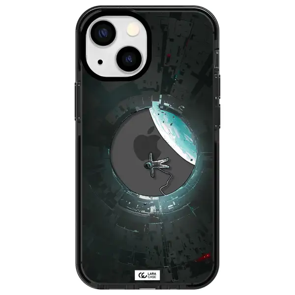 a astronaut in a space station Apple iPhone 13 mini impact Smoke Black Case