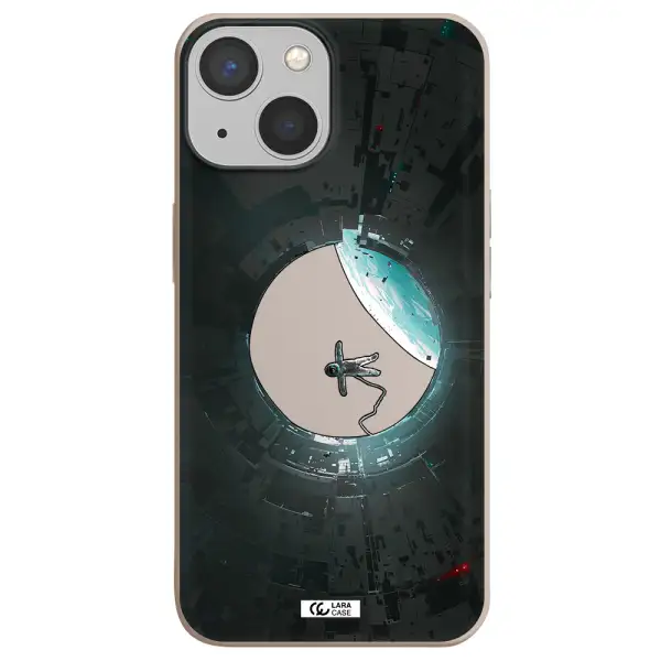 a astronaut in a space station Apple iPhone 13 mini Silicone Stone Case