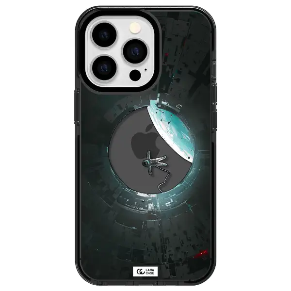 a astronaut in a space station Apple iPhone 13 Pro impact Smoke Black Case
