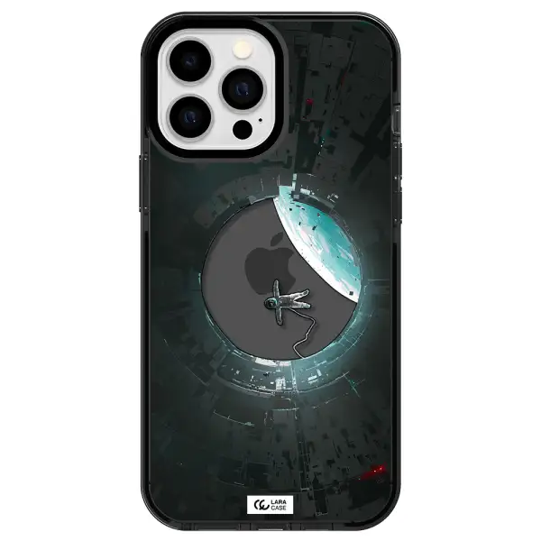 a astronaut in a space station Apple iPhone 13 Pro Max impact Smoke Black Case