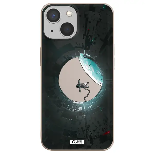 a astronaut in a space station Apple iPhone 13 Silicone Stone Case