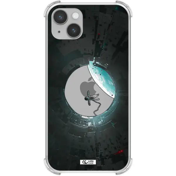 a astronaut in a space station Apple iPhone 14 Clear PC Case