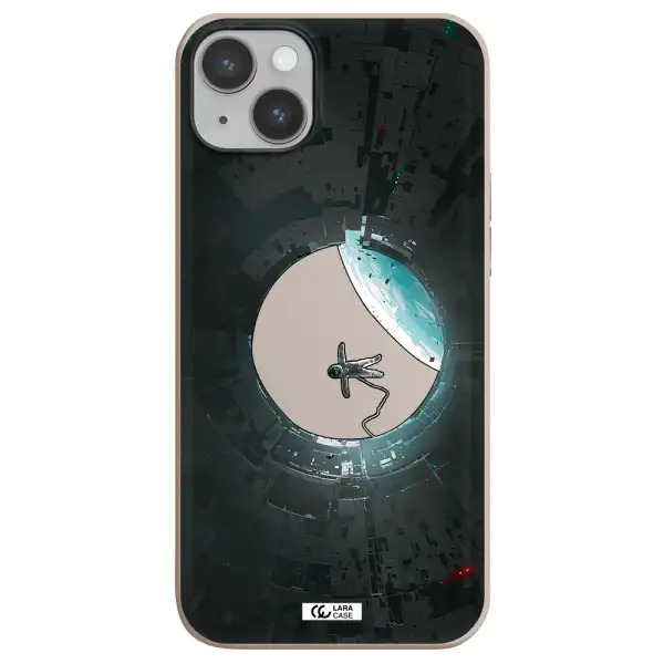 a astronaut in a space station Apple iPhone 14 plus Silicone Stone Case