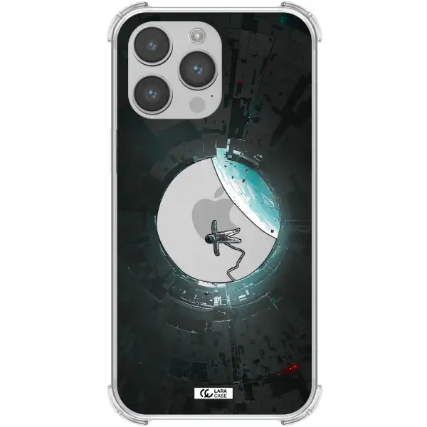 a astronaut in a space station Apple iPhone 14 pro Clear PC Case