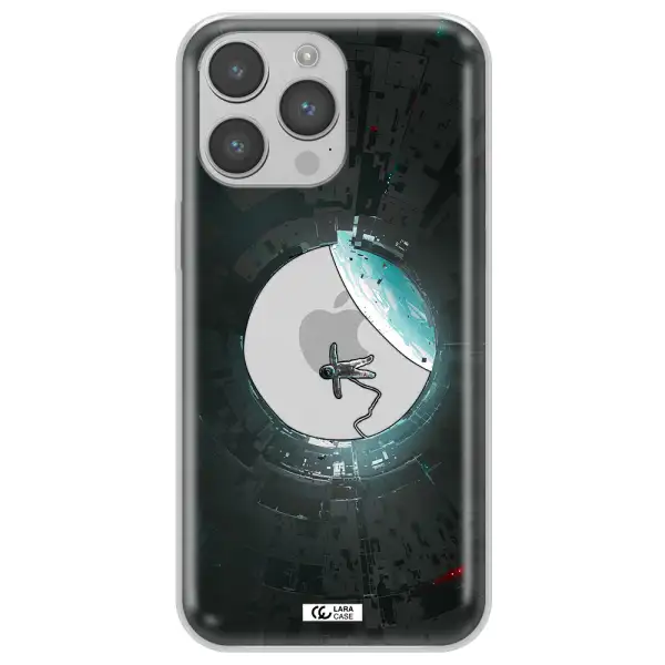a astronaut in a space station Apple iPhone 14 pro Clear TPU Case