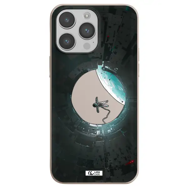 a astronaut in a space station Apple iPhone 14 pro Silicone Stone Case