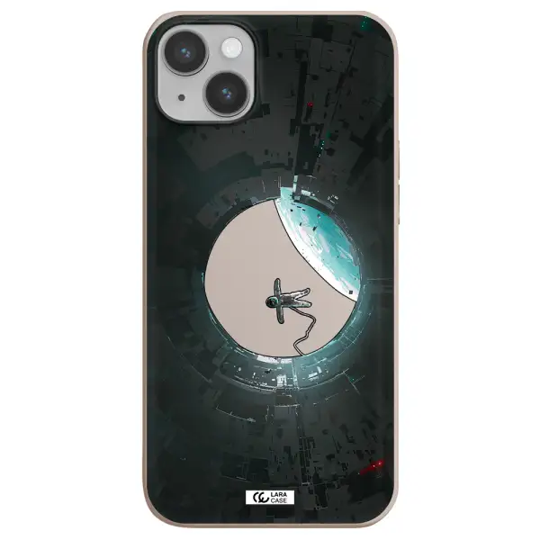 a astronaut in a space station Apple iPhone 14 Silicone Stone Case