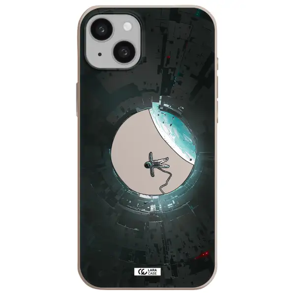 a astronaut in a space station Apple iphone 15 plus Silicone Stone Case