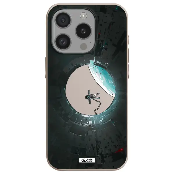 A Astronaut In A Space Station Apple Iphone 15 Pro Silicone Stone Case