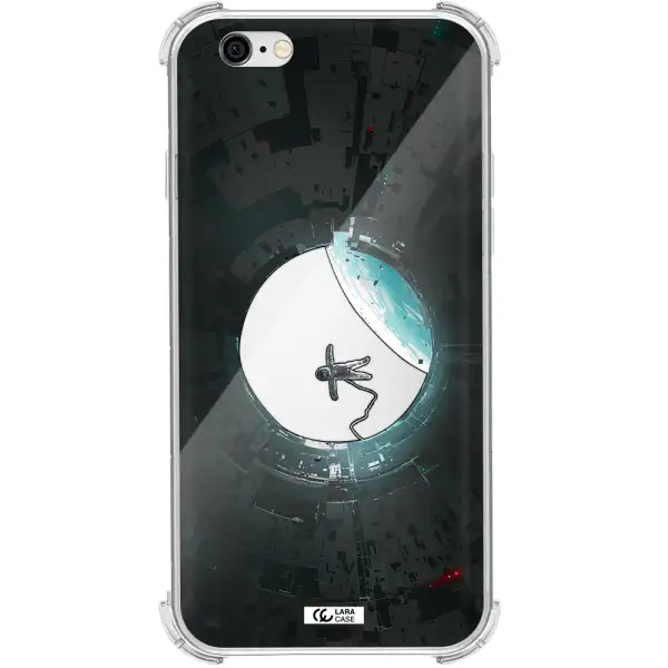 a astronaut in a space station Apple iPhone 6 Clear PC Case