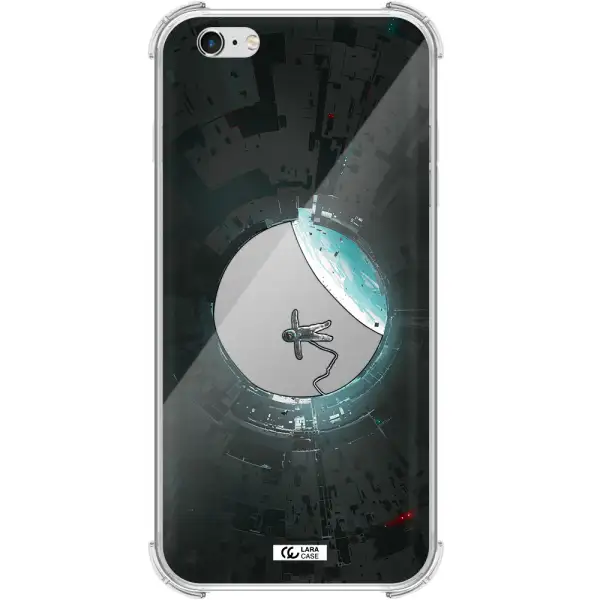 a astronaut in a space station Apple iPhone 6S Clear PC Case