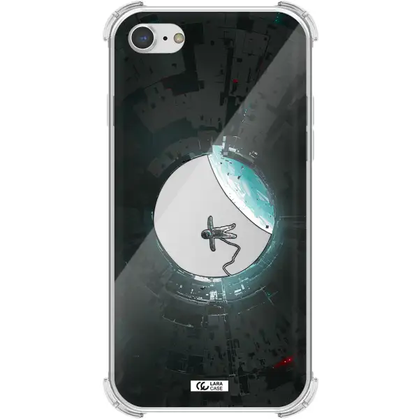 a astronaut in a space station Apple iPhone 7 Clear PC Case