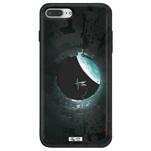 a astronaut in a space station Apple iPhone 7 plus Silicone black Case
