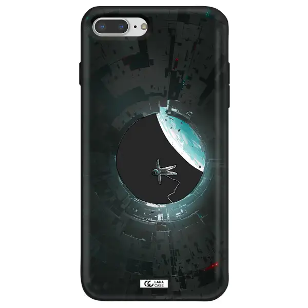 a astronaut in a space station Apple iPhone 8 plus Silicone black Case