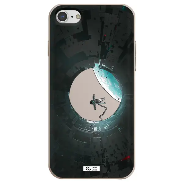 a astronaut in a space station Apple iPhone 8 Silicone Stone Case