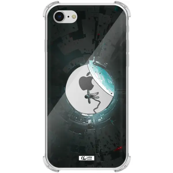 a astronaut in a space station Apple iPhone se 2020 Clear PC Case