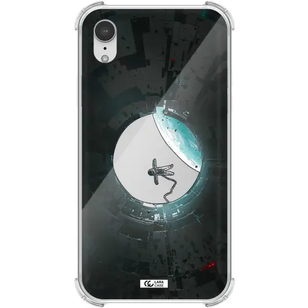 a astronaut in a space station Apple iPhone XR Clear PC Case