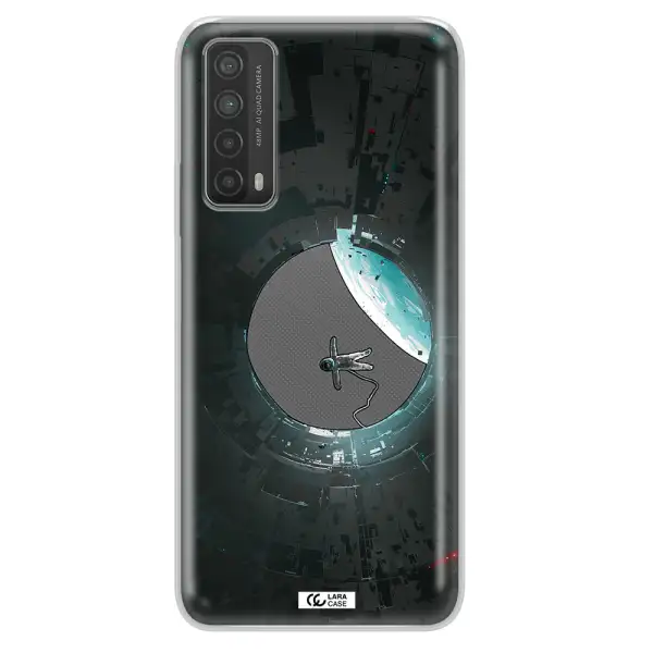 a astronaut in a space station Huawei P Smart 2021 Clear TPU Case