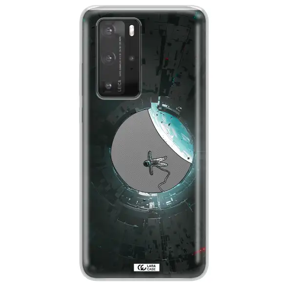 a astronaut in a space station Huawei P40 Pro Clear TPU Case