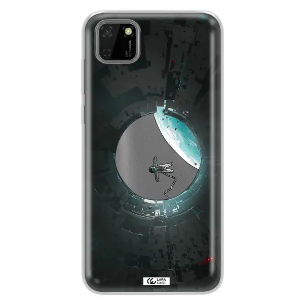a astronaut in a space station Huawei Y5P Clear TPU Case