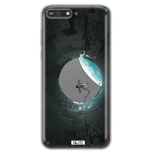 a astronaut in a space station Huawei Y6 2018 Clear TPU Case