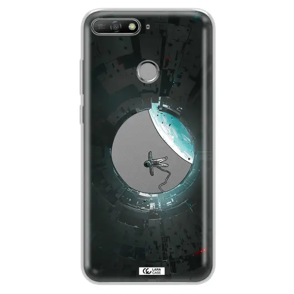 a astronaut in a space station Huawei Y6 Prime 2018 Clear TPU Case