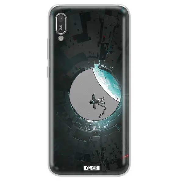 a astronaut in a space station Huawei Y6 Pro 2019 Clear TPU Case