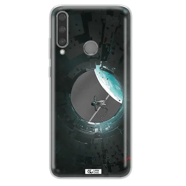 a astronaut in a space station Huawei Y6P Clear TPU Case