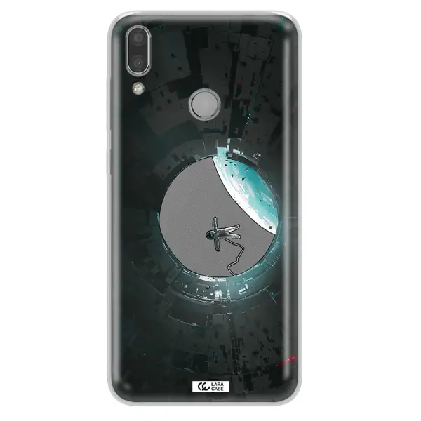 a astronaut in a space station Huawei Y9 2019 Clear TPU Case