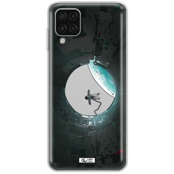 a astronaut in a space station Samsung A12 4g Clear TPU Case